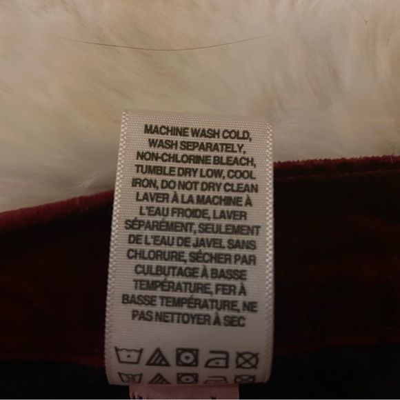 Lucky Velour Red Burgundy Charlie Skinny Pants - Picture 10 of 13